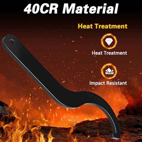 Image of EVRBUL Shock Absorber Spanner Tool Compatible with Polaris Ranger Crew 500 570 700 800 900 1000 Crew XP 1000 Sportsman RMK Snowmobile Replace# 2871095-329 2871095-067 2871095 2870803