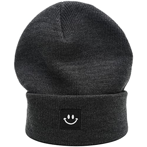 Image of 55cube Knit Beanie Hat Cuffed Plain Skull Cap for Men Women