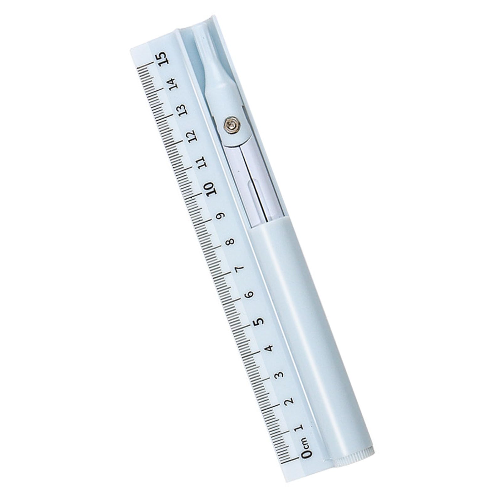 Hsioluted Blue Three-In-1 Compasses Pencil And Ruler Set Measuring Ruler Straight Multifunctional Rulers Drawing Tool For Multifunctional Compasses Pencil Set