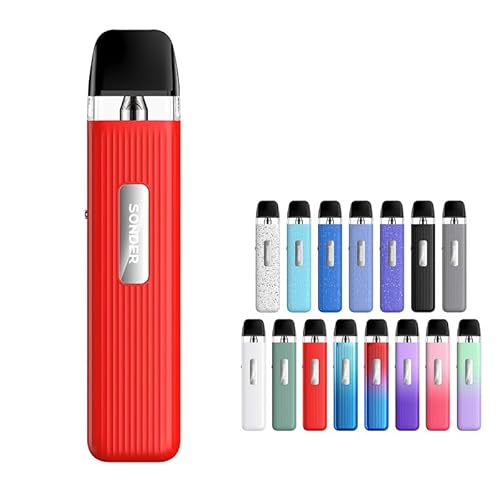 M[NxCv Sonder Q Pod System Kit 1000mAh 2ml \_[Q |bhX^[^[Lbg dq^oR Vape xCv jR`t[ (Red)