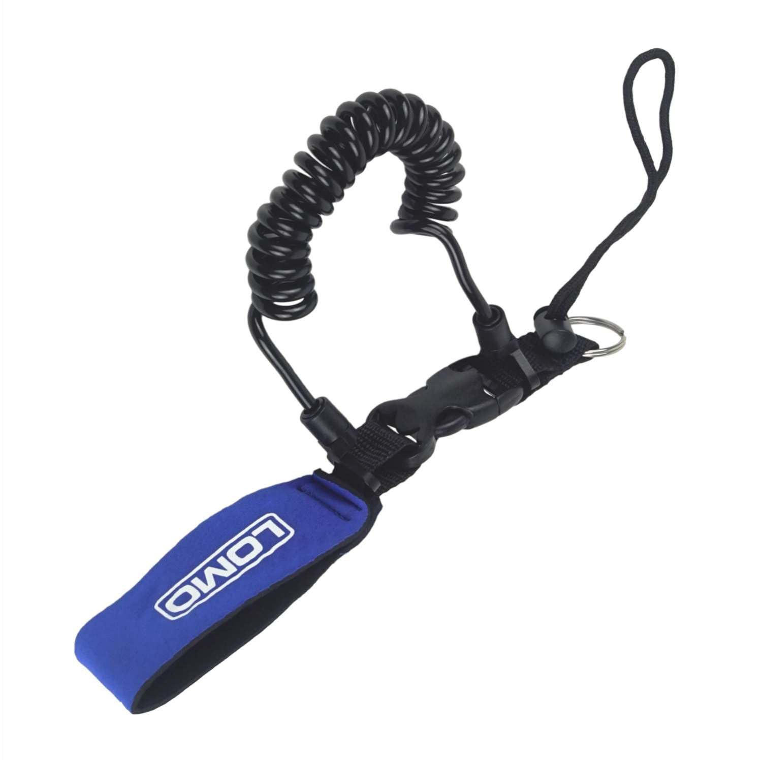 Lomo Black Diver's Coiled Quick Release Wrist Lanyard