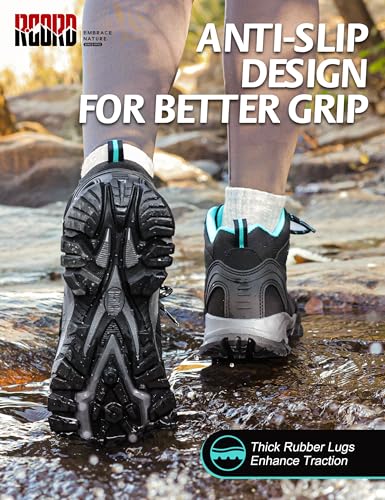 R CORD Hiking Boots Women Waterproof Womens Hiking Boots Ankle Support Hiking Boots for Women Durable Hiking Boot for Outdoors Womens Mountaineering Boots3