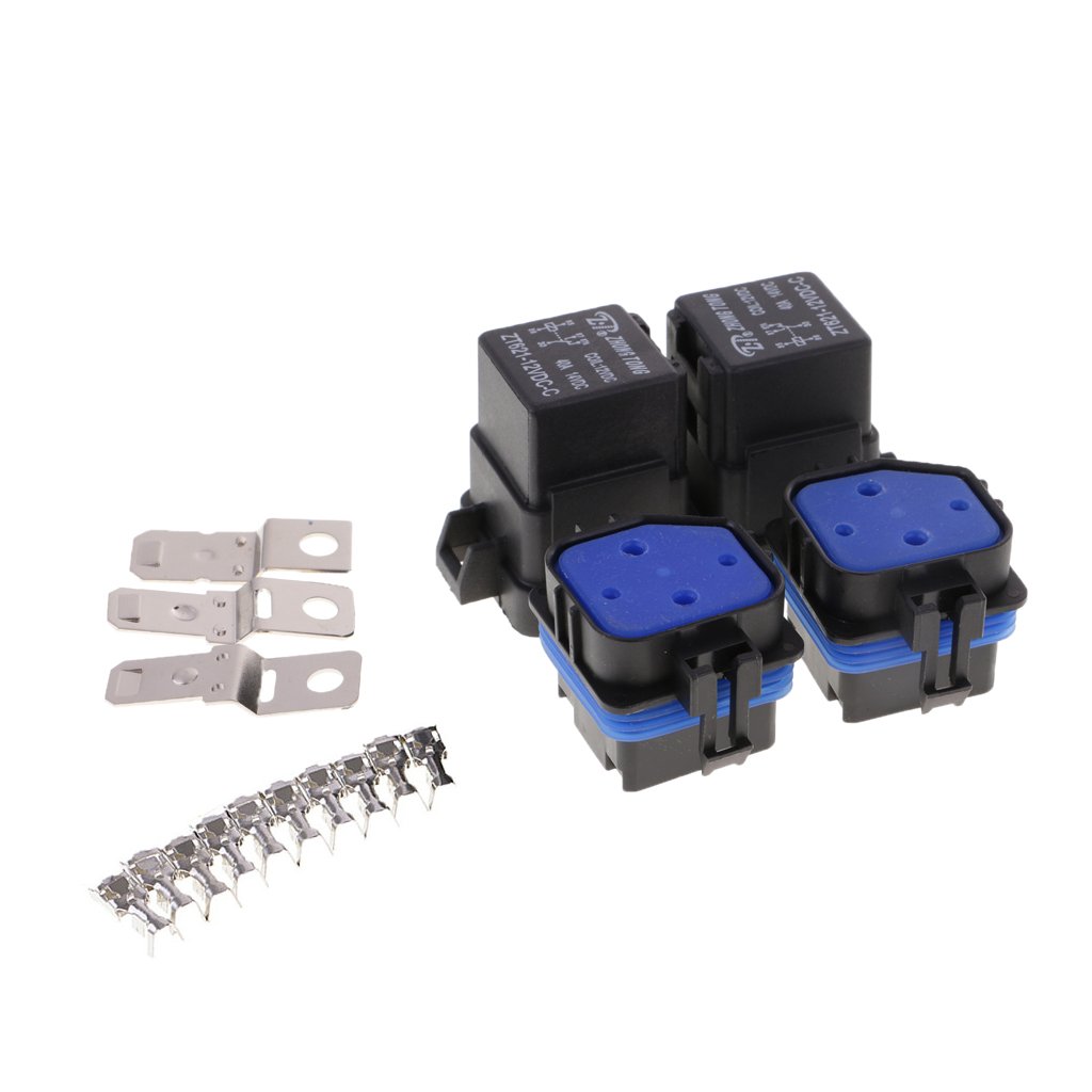 loom tree LOOM TREE® 4 Sets 12V 40A 5-Pin Relay and Relay Holder Socket Integrated with Terminals-picture-27