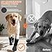 EXPAWLORER Anti Slip Dog Socks to Prevent Licking Paws, Winter Snow Dog Boots & Paw Protectors Booties for Hardwood Floors with Heart Grippers, Dog Shoes for Small Medium Large Senior Dogs Black S