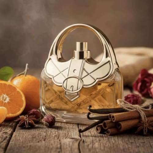 PURSE STRING EDP 100ml Ladies Perfume | Luxury Long Lasting Perfume for Women | Floral Amber & Oriental Woody Gourmand Ladies Fragrance | Elegant Gold Purse Bottle Gift Set for Her - Image 5