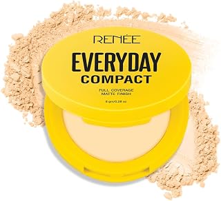 RENEE All Everyday Compact Powder - Sandal, Matte Finish, High Coverage, Ultralight & Silky Smooth Finish, Enriched With V Price In India