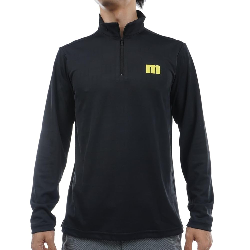 新品マンシングウェア長袖ハーフジップシャツMEMWJB05HEATNAVI