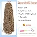 Blonde Faux Locs Curly Crochet Hair 7 Packs Soft Locs 22 Inch Goddess Loc Crochet Hair Pre Looped Crochet Locs For Butterfly Faux Locks Hair(22inch, 7 Packs, 27#)