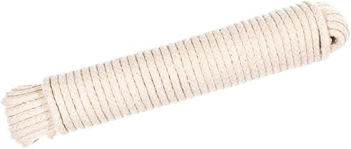 GOLBERG G Tendedero de algodón (732 pulgadas, 50 pies) Cuerda multiusos para secadora de ropa
