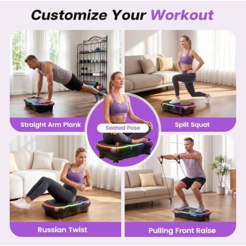 POWERFUEL Large Vibration Plate Exercise Machine for Lymphatic Drainage - image 8