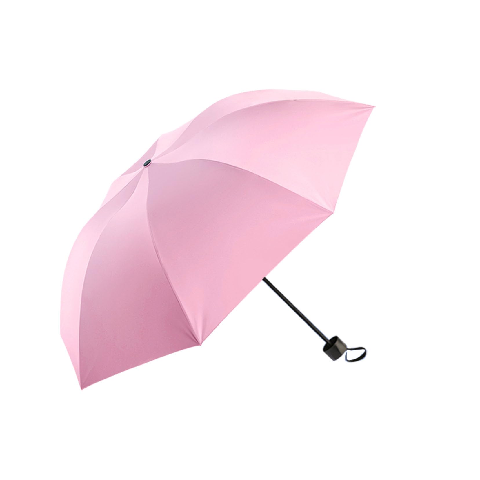 Parapluie de voyage compact à 8 rib pour la pluie et le soleil - 44,8 pouces Petit parapluie pliant automatique - parapluie portable au vent portable robuste pour la valise de la maison