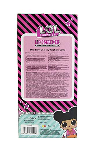 LOL Round Tin Box 4pcs, 4 gearomatiseerde Lippenbalsemset voor Kinderen, Trendy en Sprankelende Blikken Doos met… - Image 7