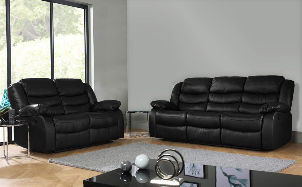 Buy DProT Recliner Sofa Leather bonded Reclining Lazyboy Sofa Suite