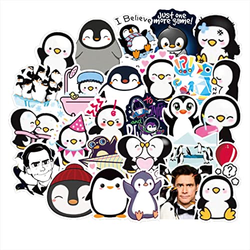 Lot de 50 autocollants étanches en forme de pingouin pour ordinateur portable, moto, vélo, skateboard, bagages, graffiti Cover