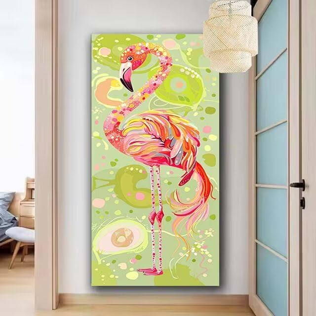 Diamant Painting Adulte Kits Flamant rose broderie complète décoration murale maison 50x100cm