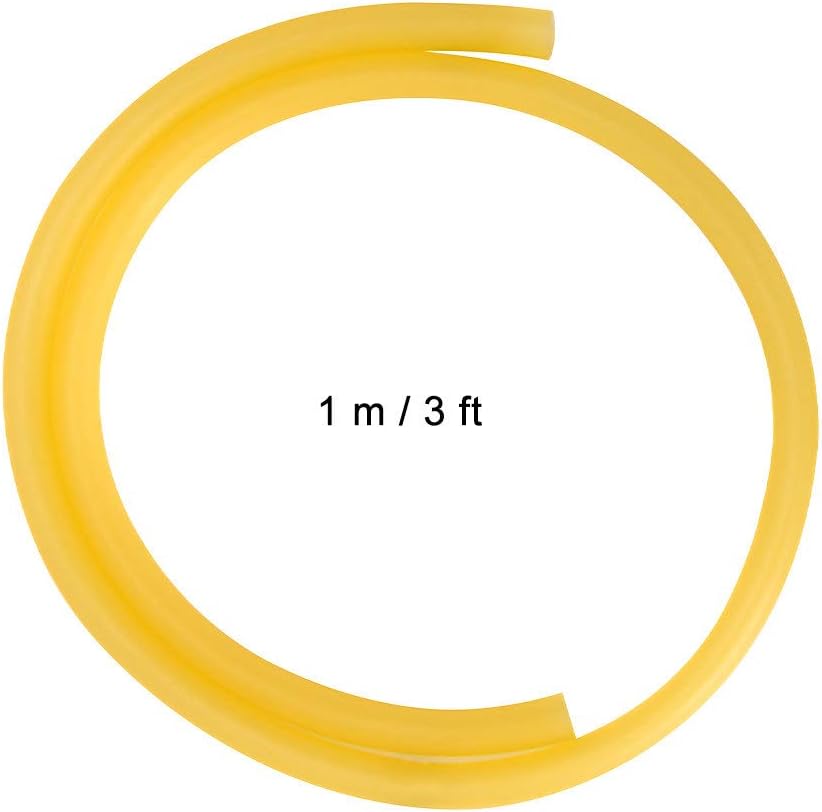 StonyLab Rubber Tubing, Pure Latex Amber Tubing Natural Rubber Tube 7/16 inch (12 mm) OD 5/16 inch (8 mm) ID Highly Elastic and Strong, 1 Meter