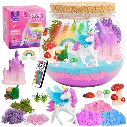 DIY Light-Up Unicorn Terrarium Gifts