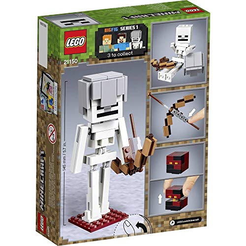 21150 Minecraft Maxi-Figure dello Scheletro con cubo di Magma - Lego - Immagine 1