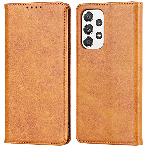 Ｈａｖａｙａ for Samsung Galaxy A33 5G case Wallet with Card Holder,Galaxy A33 5G Phone case for Women,Flip Cell Phone Cover with Credit Card Holders,étui portefeuille Pour Femmes-Light Brown by Ｈａｖａｙａ - Used condition - CA$5.96