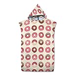 MATERIAL: Toalla de playa con capucha Poncho Surf hecho de tela de microfibra, suave, absorbente de agua y de secado rápido.