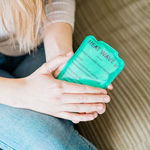 Made in USA: HEAT WAVE Instant Reusable Heat Pack, XT Large Instant Reusable Hand Warmers 4-Pack, for Camping, Hiking, Pain Relief (3x6\"), Click Heat - Thumbnail 2