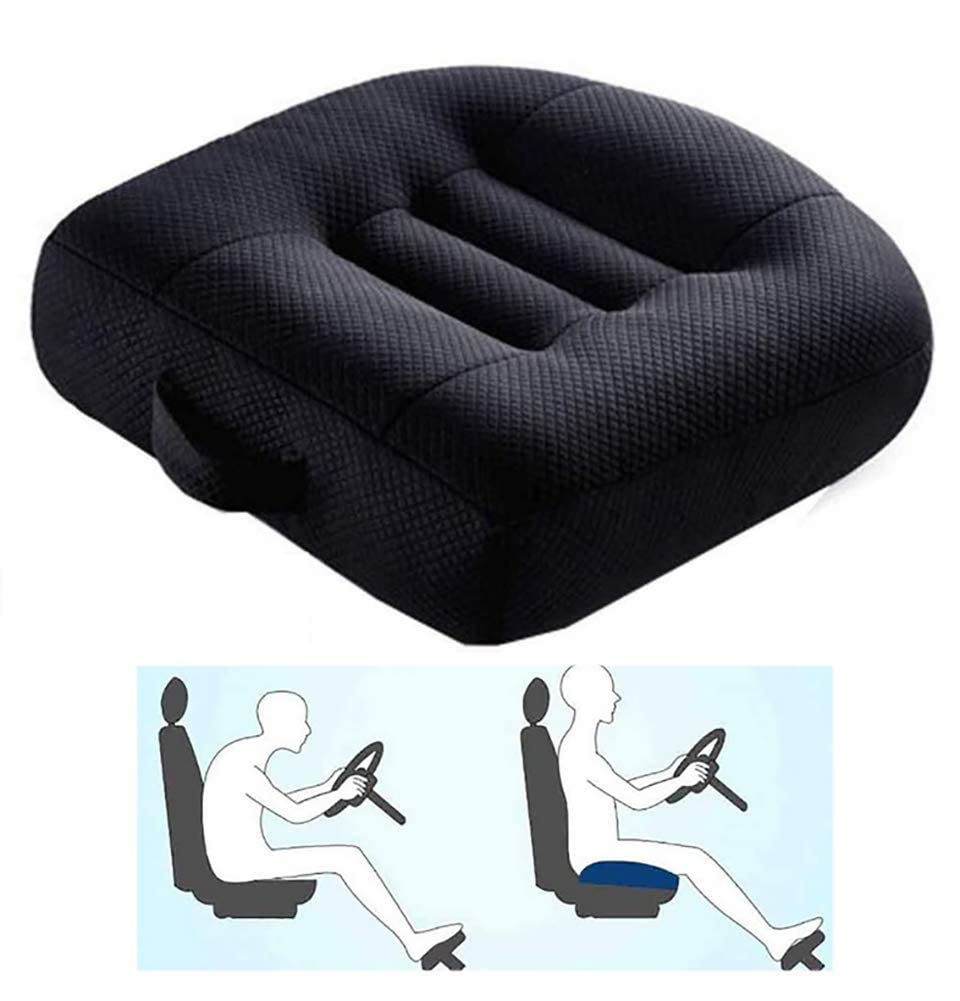 Coussin Rehausseur De Voiture pour Adulte, Rehausseur De Siège De Passager De Voiture, Coussins De Siège De Voiture en Maille Respirante Portable pour Voiture, Bureau, Maison, Augmentation De Hauteu