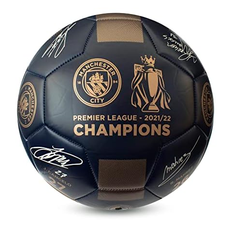 Man City 2021/22 Premier League Champions Phanton Signature Football Size 5 Cover