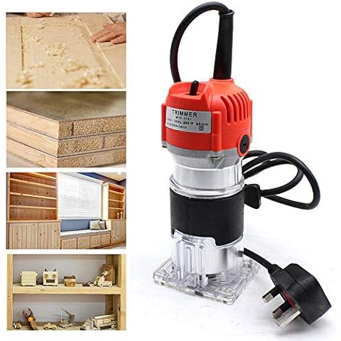1/4'' Electric Hand Trimmer Curve Cutting Wood Laminator Router Joiners Tool Cover