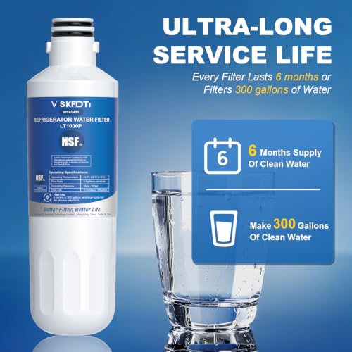 Image of LT1000PC Replacement Water Filter, Compatible with LT1000P, LT1000PC, LT1000PCS, ADQ747935, LMXS30796S,ADQ74793501, ADQ74793502, MDJ64844601, ThinQ, LMXS28626S, LFXS26973S, LMWS27626S, 3 PACK