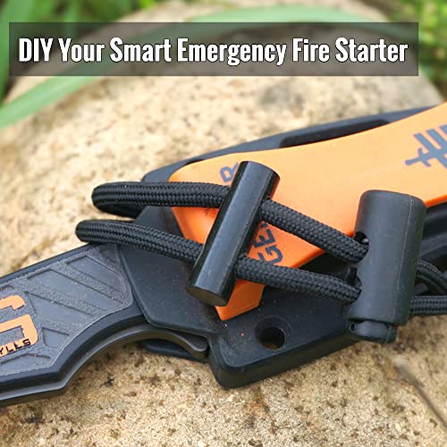 Ferrofire Pack Of 10 One Inch Small Ferro Rods Flint Fire Starter Flint And Steel Ferrocerium Toggles With Two Holes For Diy Paracord Bracelet Necklace Fire Starter #TOP3