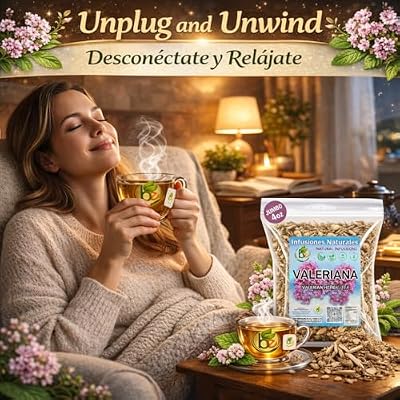 Valerian Root Tea For Better Sleep - 100% Pure Herbal Tea, Caffeine Free, 25 Bags