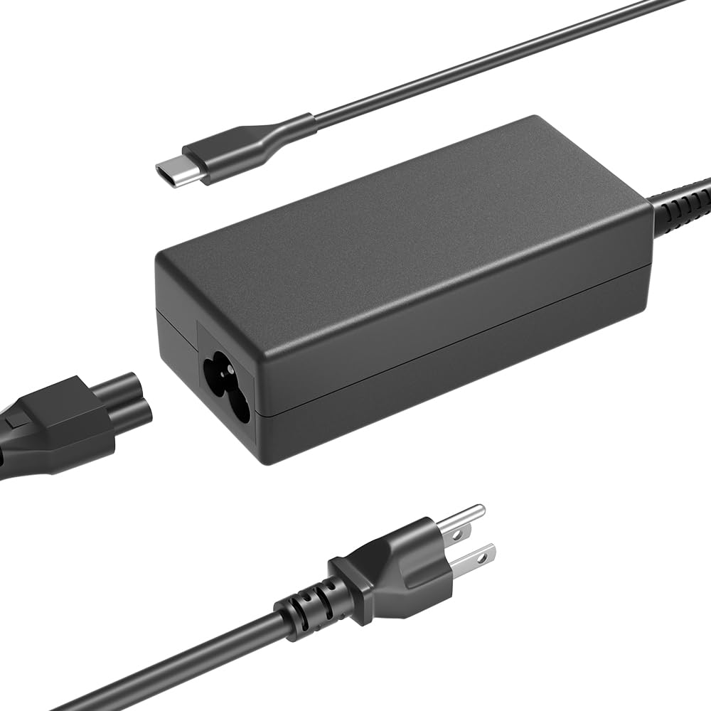 HSXIRQA 100W USB C Universal Laptop Charger Fit for MacBook HP Dell Acer Asus Lenovo Thinkpad Google MSI LG Samsung Huawei, ROG Ally, Steam Deck,