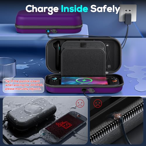 Auarte [Charge inside Carrying Case for Switch 2/OLED/Switch 1-Purple by Auarte - Image 2