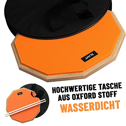 Practice Pad SLINT Übungs Drum Pad mit Schlagzeug Sticks