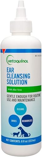Vetoquinol Solución limpiadora de oídos para perros y gatos - 8oz