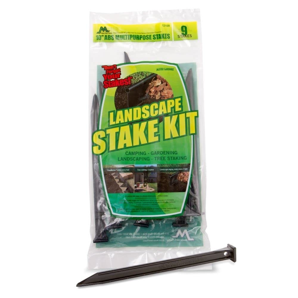 MASTER MARK 10” ABS Multi-Purpose Stake Anchors (9-Pack)