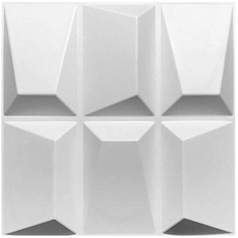 Buy 3D Wall Panels, 50 x 50cm, Pack of 12, PVC Tiles, Bathroom, Living