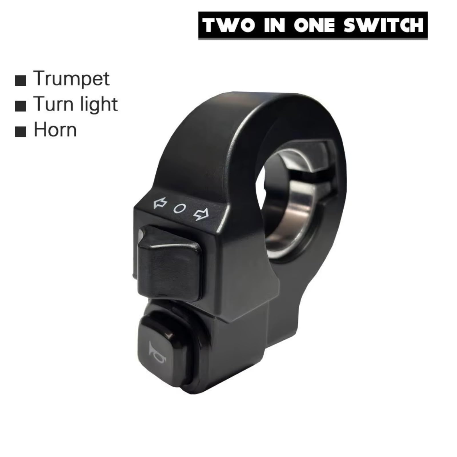 Interruttore Manubrio Moto Da 22mm Per Avvisatore Acustico Universale 2 In 1 Luci On/off Retrofit Scooter Attrezzatura Ebike Manubrio Kill Interruttore