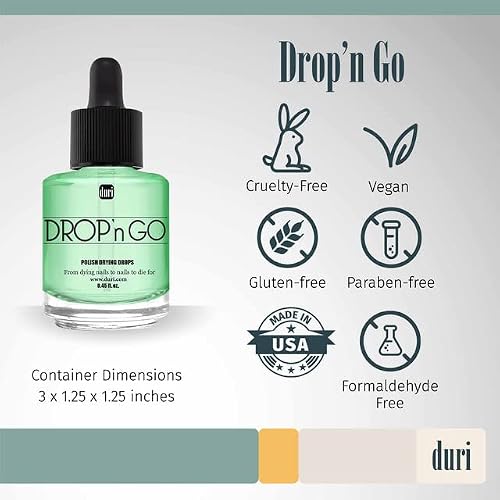 Duri Rejuvacote 1 Nail Growth System And Duri Drop'n Go Polish Drying Drops Combo #TOP5