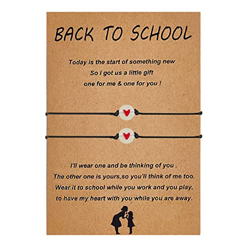 First Day of School Bracelets for Mom and Daughter Back to School Bracelet Back to School Gifts Mommy and Me Bracelets Back to School