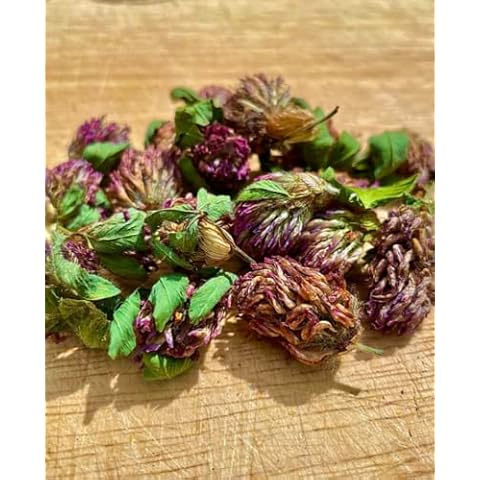 100% Natural Red Clover Loose Leaf Tea Herbal Remedy - Minimal Handling Unpasteurised Small Batch - Sustainable Straught from Source Non GMO European Farmers Cover