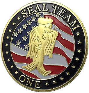 U.S. Navy USN | Seal Team One 1 | Gold Plated Challenge Coin