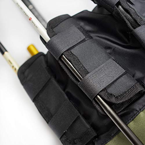 DECDEAL Saco de pesca para cana de pesca Sacos de armazenamento de grande capacidade para pesca de p