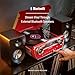 Crosley CR6047A-RE Powel 7-in-1 Bluetooth in/Out Vinyl Record Player with AM/FM Radio, CD Player, and Aux-in, Red