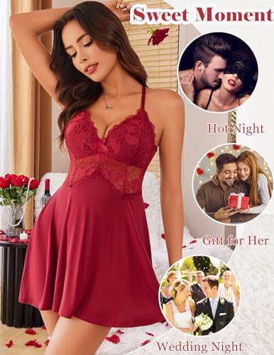 23% Off Avidlove Sexy Lace Babydoll Lingerie Set - Image 4