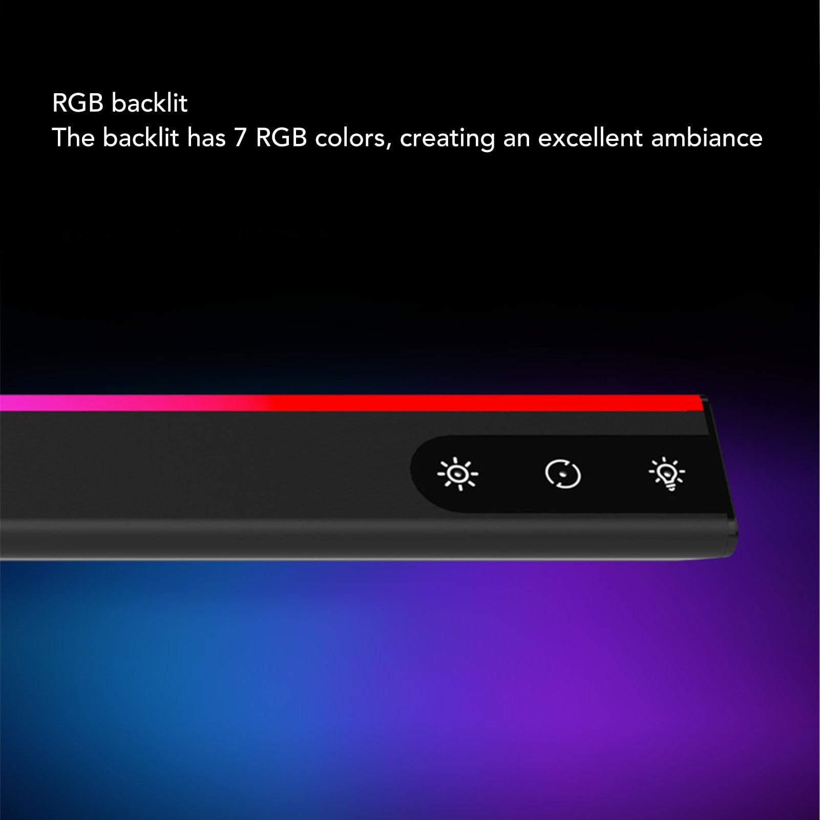 Barre Lumineuse pour Écran, Barre Lumineuse pour Ordinateur avec Rétroéclairage RGB, 5 Températures de Couleur et Réglage Continu de l'Intensité, pour un Bureau de Gaming