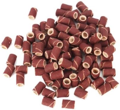 VOGUE PROFESSIONAL ® 100pcs Medium Pro Quality Sanding Bands 1/4" Dia x 1/2"