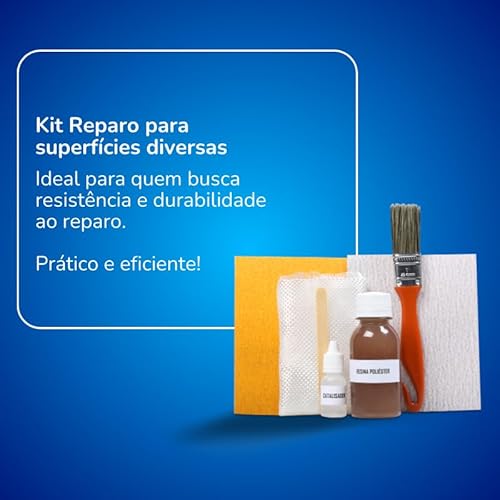Kit Reparo Prancha e Outros Resina Poliéster e Tecido