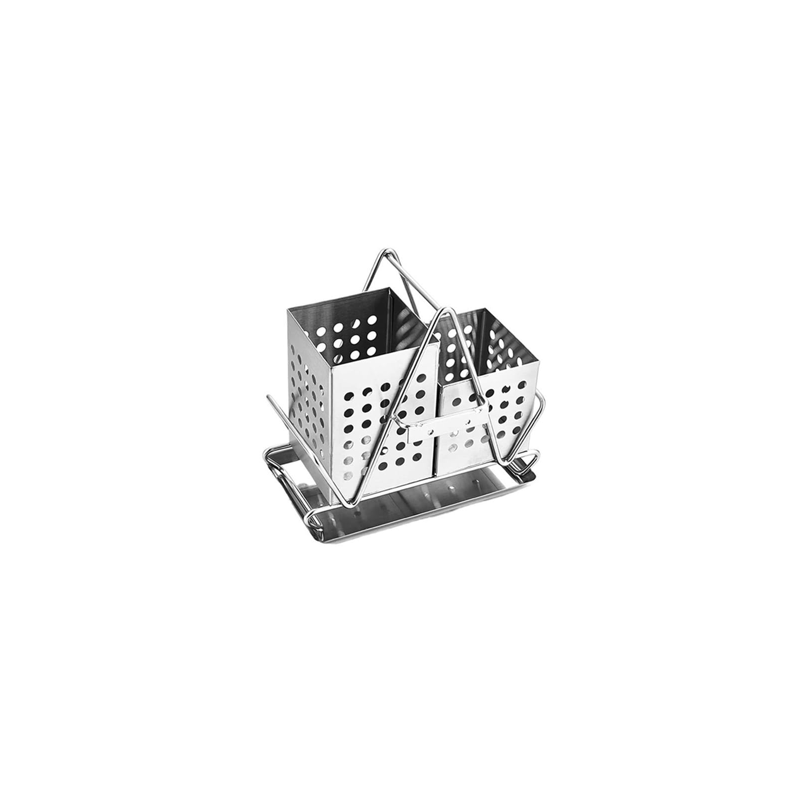 FGJsfhrDTU Cutlery drainer, Stainless Steel Kitchen Utensils Chopsticks Simple Storage Household Drying Rack Basket