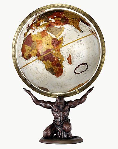 Replogle Globes Atlas Globe, 12-Inch, Bronze Metallic